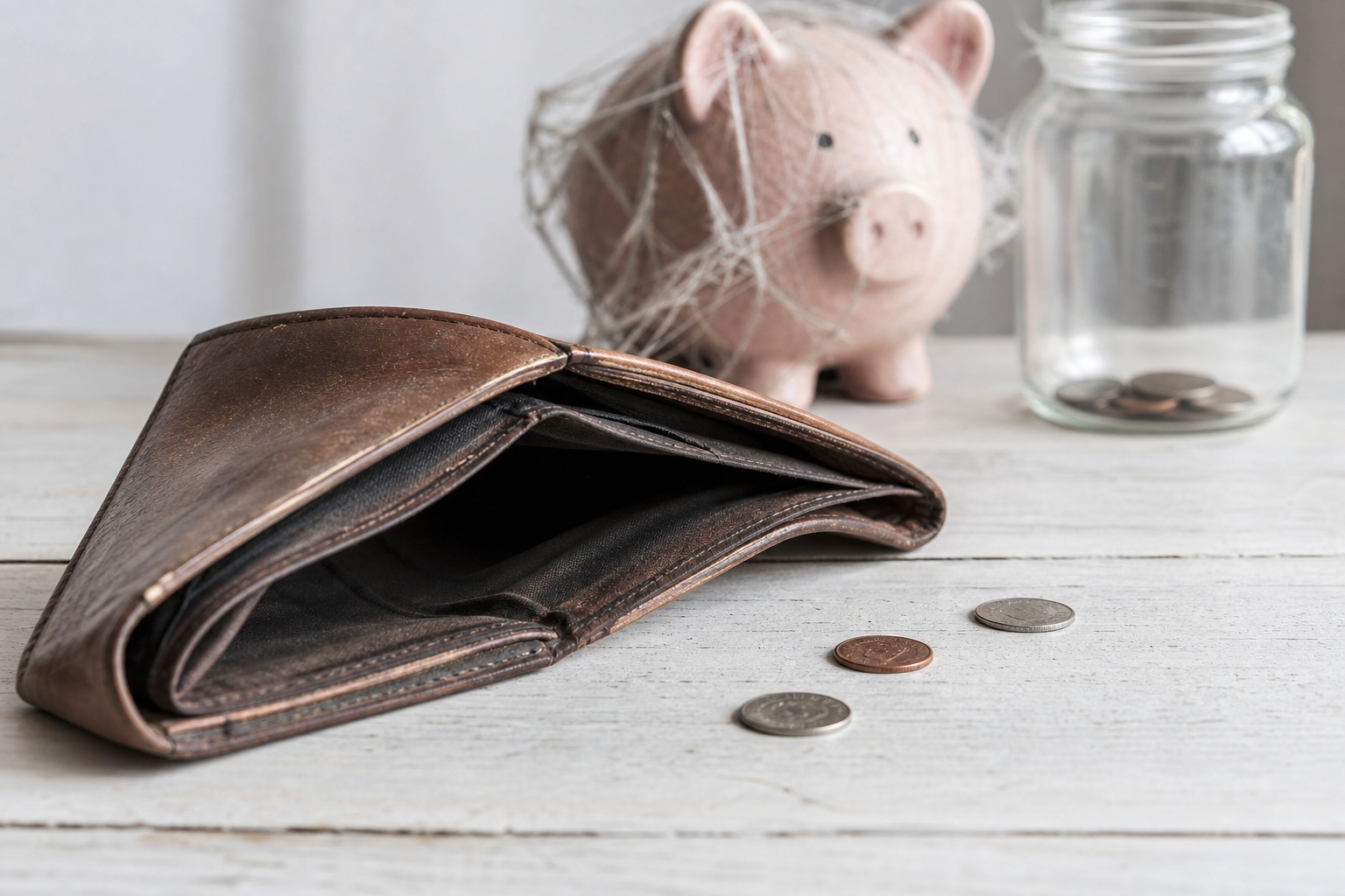 お金がない財布

